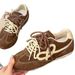 Brown Retro Women's Sneakers 2026 New Spring Versatile Height-increasing Thick-soled Soft-soled Casual Sports Shoes_vogvips.com