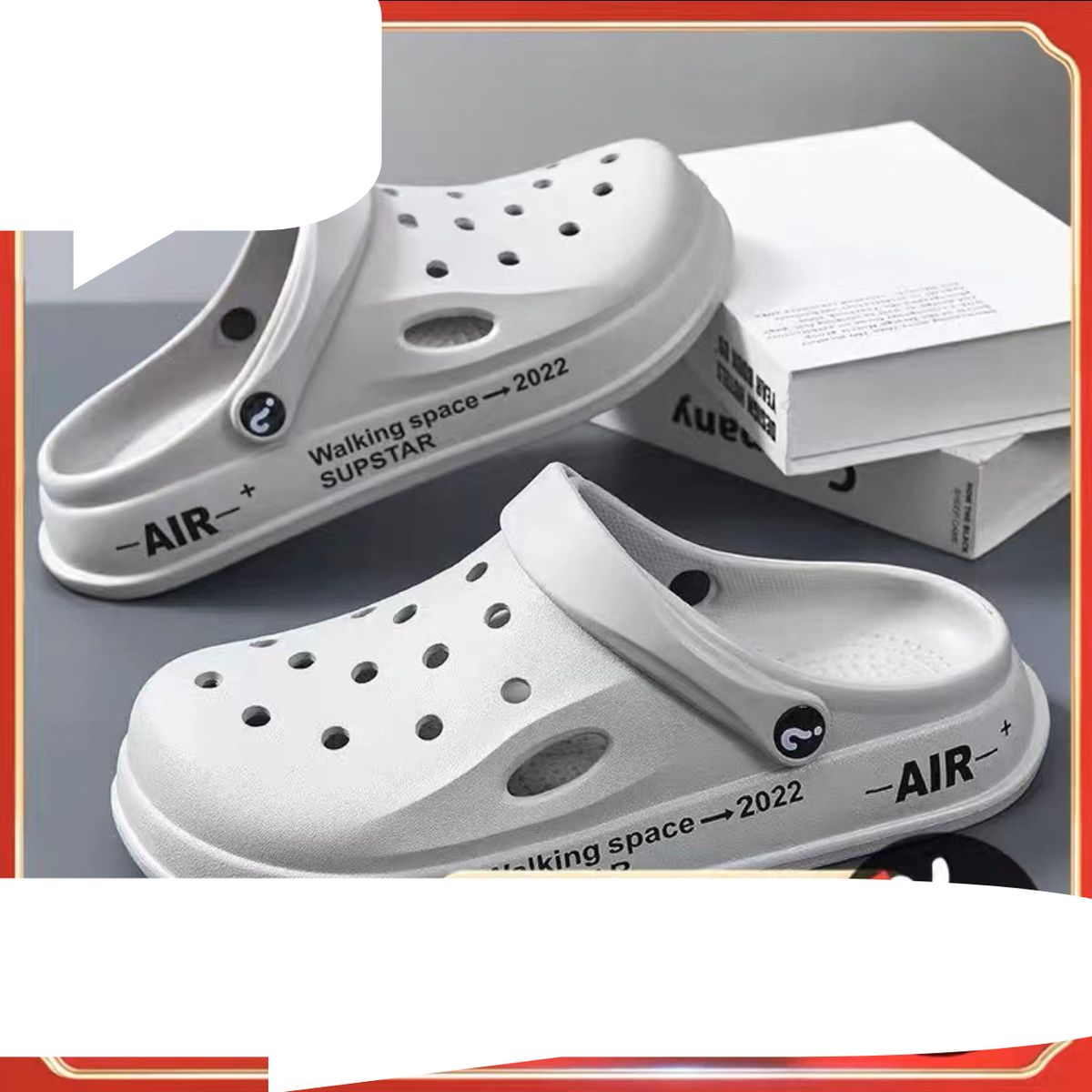 Non Slip Thick Soled Casual Beach Shoes Beach Soft Soled Nurse Men's Hole Shoes_vogvips.com