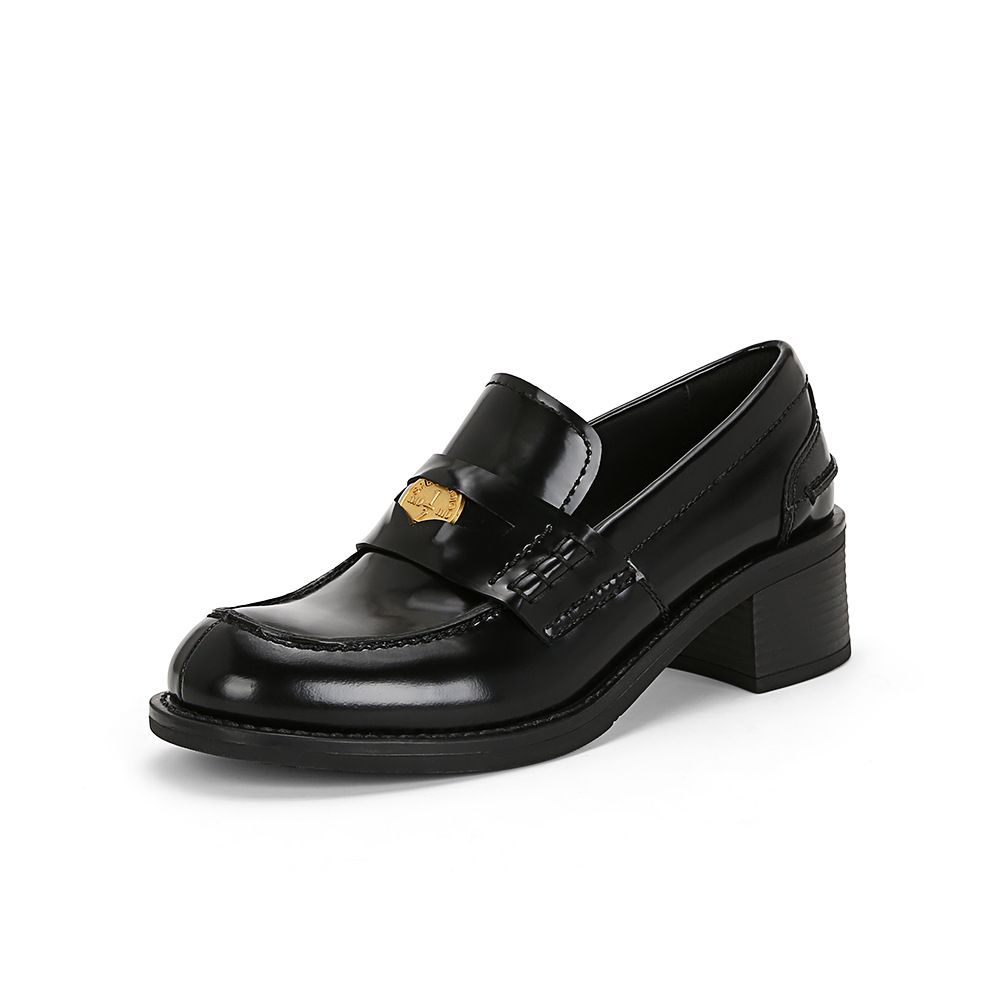 Lazy Loafers With Thick Heels Women's Small Leather Shoes 2025_vogvips.com