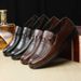 New Four Seasons Casual Business Formal For Work Office Men's Pointed Leather Shoes_vogvips.com