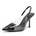 2025 Summer New Sexy Pleated Patent Leather Shallow High Hee French Patchwork Stiletto Women's Shoes Fairy Style_vogvips.com