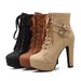 Foreign Trade Hot-Selling European And American Style Cross-Strap Martin Short High Heel Shoes Waterproof Platform Belt_vogvips.com