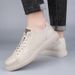 Low-top European Station Men's Shoes Cow Two-layer Leather Shoes British Casual Sports Shoes_vogvips.com
