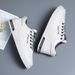 Step On New Spring Trend Breathable Board Men's Casual Leather Versatile White Trendy Shoes_vogvips.com