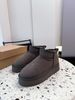 Women's Snow Boots With Fur-Lined Thickened And Fleece-Lined Winter Cotton Shoes With Foam Thick Soles_vogvips.com