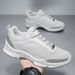 Men'S Breathable Knit Athletic Shoes - Comfortable, Shock-Absorbing, Non-Slip Lace-Up Running Shoes, All-Season Mid-Top, For Jogging And Walking, Athl_vogvips.com