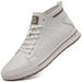 Invisible Mid-top Heightening Shoes Men's Breathable British Style Soft Sole Inner Heightening Men's Shoes Sports And Leisure Board Shoes_vogvips.com