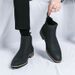 European Warm Series High-top Slip-on Casual Leather Large Size British Style Men's Fashion Pointed Toe Martin Boots_vogvips.com