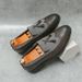 New Fashion Men's British Black Business Casual Loafer Shoes Daily Driving Office Leather Shoes One Foot Pedal Lazy Brown Banquet Dress Wedding Men's_vogvips.com