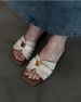 French-style Versatile And Unique Design Flip-flops For Women, Featuring Low Heels And Suitable For Wearing Outside, With A Single Strap Design._vogvips.com