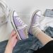 1970'S Canvas Women's Spring/Summer New Student Korean Edition Ulzzang Harajuku Taro Purple Board Shoes Trend_vogvips.com