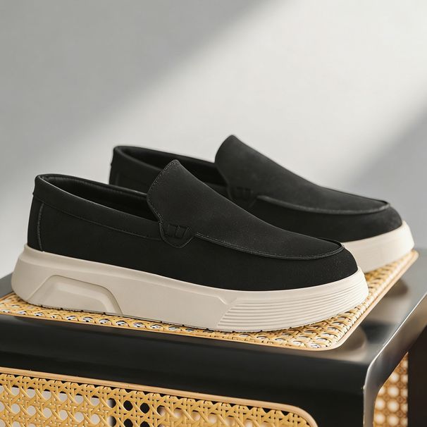 New Designer Men's Slip On Loafers Business Commute Comfortable Fashion Sneakers Daily Preppy Casual Men Leather Shoes_vogvips.com