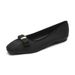 Flat Single Shoes Female Summer Shallow Mouth Fairy Style With Skirt Soft Leather Beanie Shoes Large Size Women's Shoes_vogvips.com
