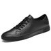 Hollow Men's Cowhide Flat Baseplate Shoes Men's Breathable Casual Shoes Men's Shoes_vogvips.com