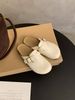 Plus-size Women's Shoes, Sizes 41 To 43, Soft Leather, Super Popular Retro Thick-soled Slip-on Closed-toe_vogvips.com