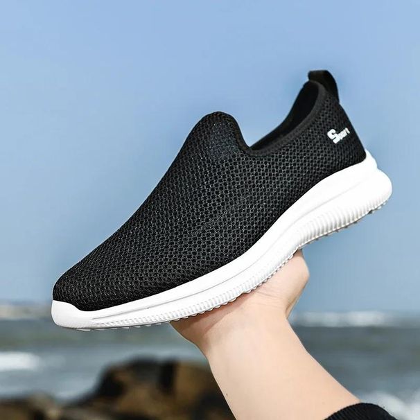 Fashion Shoes For Men's Casual For Women Breathable Sneakers For Ladies Breathable Slip On Canvas Flats Low Top Sport Tennis Shoes_vogvips.com