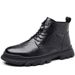 European Warm Series 2025 Winter New Fashion Martin Work Warm Fleece High-top Cotton Shoes Genuine Leather Men's Boots_vogvips.com