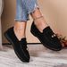 SHLIANG Women's Fashion Flat Casual Shoes Suede Elegant Loafers Design Breathable Slip On Shoes Autumn Casual Business Women Shoes X0075_vogvips.com