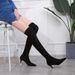 183-1 Style Simple Winter Long Thin High Heel Suede Pointed Toe Sexy Slimming Over-the-Knee Boots_vogvips.com