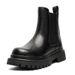 Heightening Cigarette Leather Boots Sleeping Locomotive Boots Skinny Chelsea Boots_vogvips.com