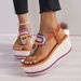 New Fashion Trend Pinched Elastic Platform Platform High Heel Comfortable Plus-size Sandals_vogvips.com