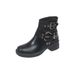 Melard Western Cowboy For Women 2025 Autumn New Versatile Belt Buckle Short Martin Boots_vogvips.com