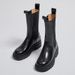 British Style Thick Soled Chelsea Boots, Women's Black Short Boots, A Must-have For Commuting To Show Off Height And Thinness_vogvips.com