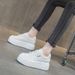 Women's Height-increasing Loafers 2026 Spring New Style Thick-soled Leather Casual Versatile Platform Shoes That Make_vogvips.com