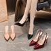 French-style Pointed-toe High-heeled Sandals Women, 2026 Spring-summer New Model, Closed-toe, Strapless, One-strap_vogvips.com