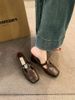 Shallow Mouth Single Shoe Women's Middle Autumn And Winter New Versatile French High Heels Fashion Thick Heel Mary Jane_vogvips.com