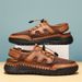 Men's Summer Sandals, Breathable Mesh Shoes, Water-Resistant For Creek Walking, Non-Slip, Large Size Beach Clogs_vogvips.com