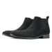Men's Chelsea Boots Square Toe Ankle Boots - Fashionable & Versatile Casual Shoes For Men (Black/Brown, PU/Suede Microfiber)_vogvips.com
