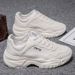 Euro Step White Sneakers Summer Thick Sole Height Increasing Trendy Leather Dad Men's Sports Casual Shoes_vogvips.com
