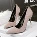 Korean Fashion Pointed High Heeled Nightclub Sexy Metal Heel Singles Stiletto Bowknot Women S Shoes_vogvips.com