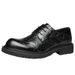 New Derby shoes men's summer leather shoes hollow leather men's shoes high-grade business formal leather shoes_vogvips.com