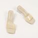 New Fashionable Outerwear Sandals, Transparent Crystal High Heels, Thick-heeled Square Toe One-strap Slippers_vogvips.com