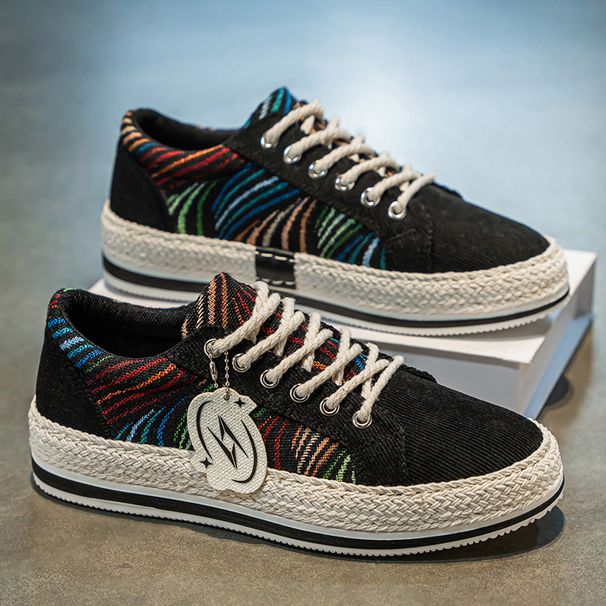 Men's Shoes 2026 Spring New Breathable Canvas Shoes Men's Cloth Shoes All-match Board Shoes Comfortable Non-slip Casual Sports Shoes_vogvips.com