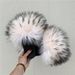 Faux Fur Slippers For Women, Plush Raccoon/Fox Hair-Like Fluffy House Shoes, Breathable EVA Sole For Indoor/Outdoor Comfort (36-45, 12+ Colors)_vogvips.com