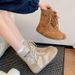 Women Boxing Boots 2025 Autumn New High-Top German Training Women's Breathable Casual Sports Western Cowboy Boxing Shoes Short Boots_vogvips.com