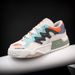 New Men's Low Top Mesh Breathable Fashion Week White Color Blocked Trendy Skateboarding Casual Shoes_vogvips.com