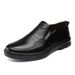 Leather New Business Formal Casual Spring Breathable British Style Men's Korean Version Round Toe Wedding Shoes_vogvips.com