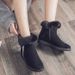 SHLIANG Women Heels For Trend Fur Ankle Boots Platform Snow Bota Feminina Light Short Winter Shoes Female S0398_vogvips.com