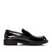 British Style Casual Loafers For Men Genuine Leather Handmade Shiny Round Toe Thick Sole Slip-On Business Shoes_vogvips.com