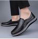 Men's Shoes Casual Leather Shoes Low-top Foot Cover Leather Surface Casual Shoes Men's Single Shoes_vogvips.com