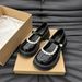 Spring And Summer Thin Japanese Jk Niche Design Pure Lace Lace Light Mouth Pearl Buckle Loafers Women_vogvips.com