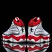 Mens White Navy High Top Basketball Shoes Shock Absorption Training Sneakers_vogvips.com