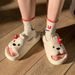Women's Cute Puppy Slippers With A Stepping-on-feces Feel, Suitable For Home, Indoor, Bathroom, Bathing, EVA Non-slip, Odor-resistant, And Suitable For Outdoor Wear_vogvips.com