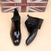 Fashion Men's High-top Leather Shoes Pointed Toe Slippers Chelsea Booties_vogvips.com
