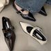 European Style British Chunky Heel Mary Jane Shoes For Women 2025 New Autumn Soft Leather Retro Ankle Strap High Heels_vogvips.com