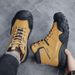 Men Hiking Boot Winter Outdoor Shoes Lace-Up Non-slip Sports Casual Trekking Boots Man Suede Warm Shoes_vogvips.com